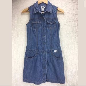 Calvin Klein Denim Dress with POCKETS! SIZE 3